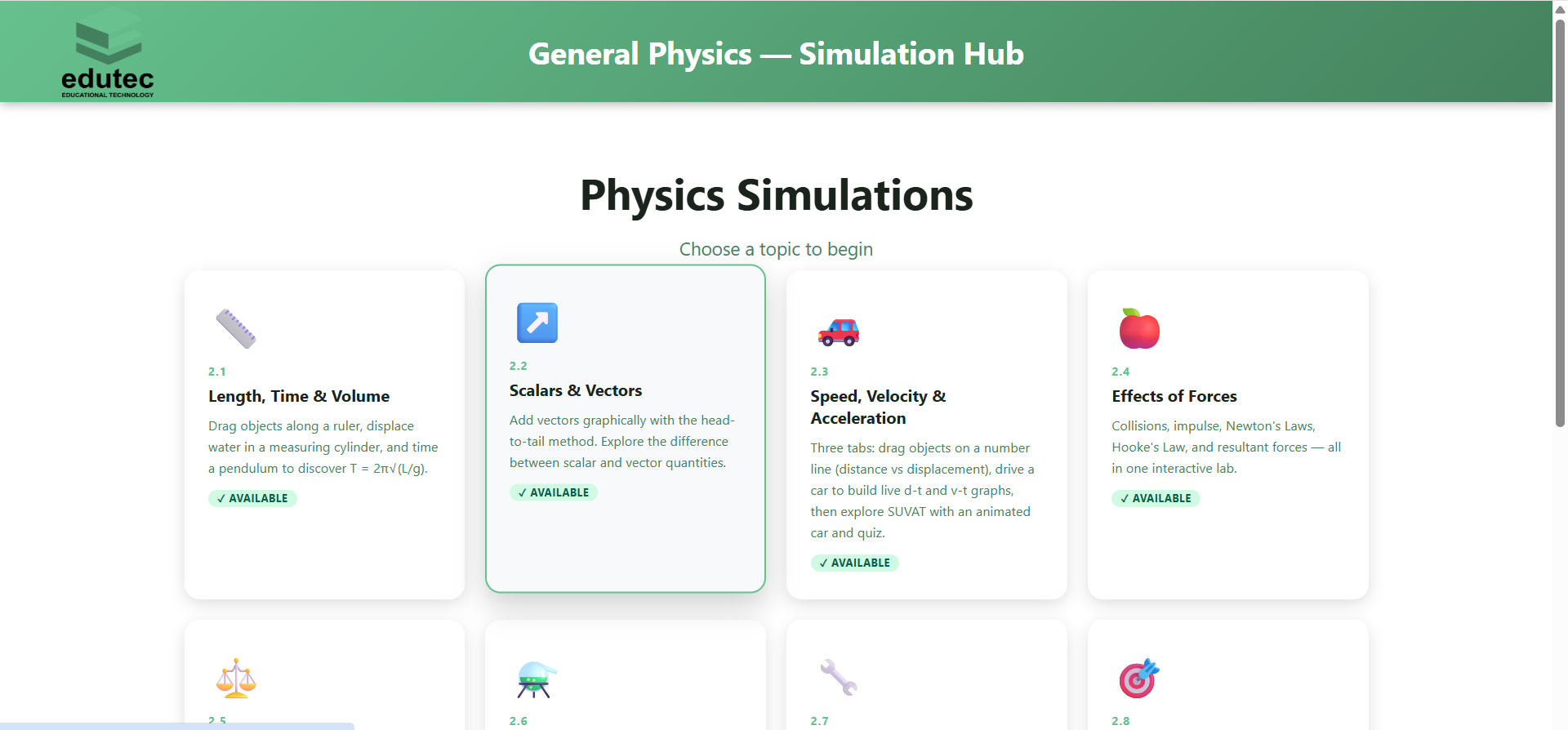 PhysicsSimulation